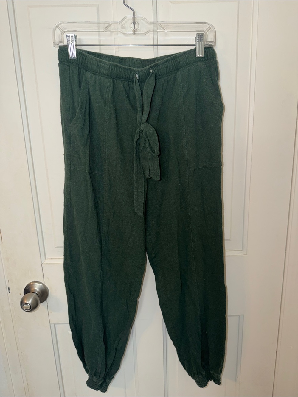 aerie Dark Green Knit Drawstring Jogger Pants